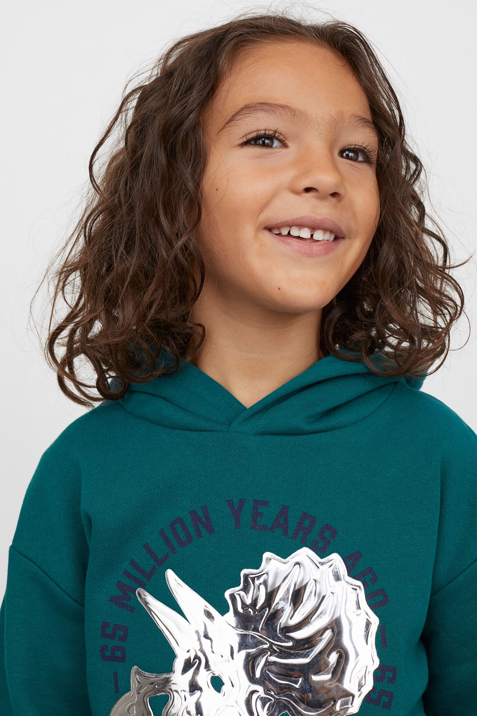H&M Hoodie with Motif Interactive Style and Smiles